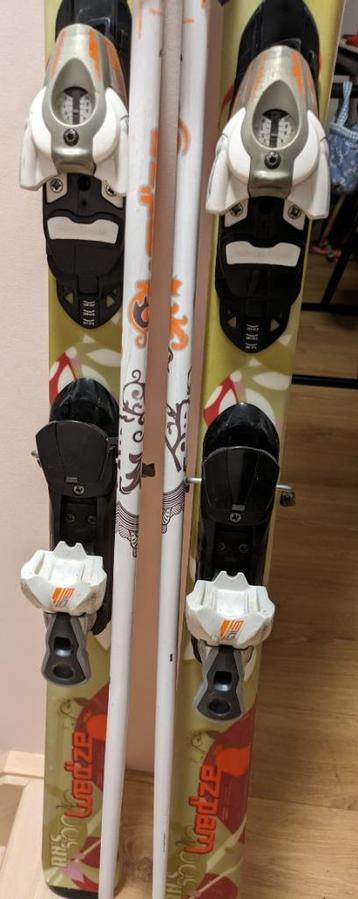 Skilatten en skistokken Wedze dames 160 cm