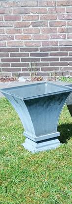 Bloempot metaal, Tuin en Terras, Ophalen, Tuin, Vierkant, Minder dan 40 cm