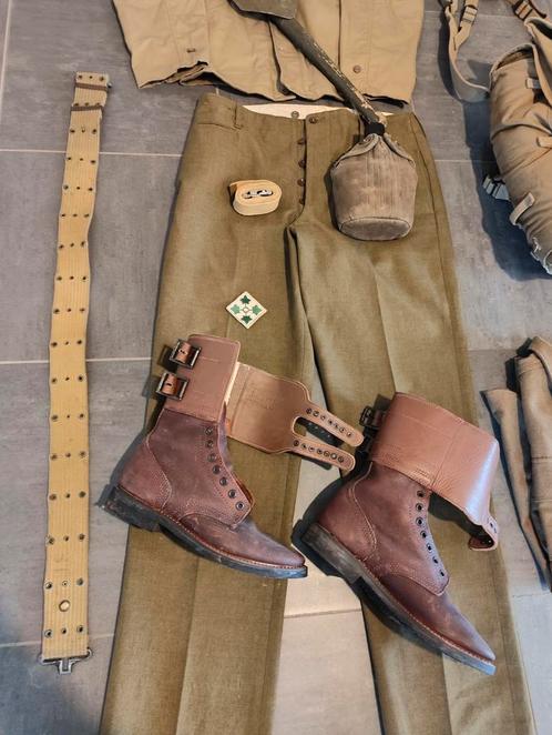 Lot US WW2 infantry, Verzamelen, Militaria | Tweede Wereldoorlog, Landmacht, Kleding of Schoenen, Ophalen of Verzenden