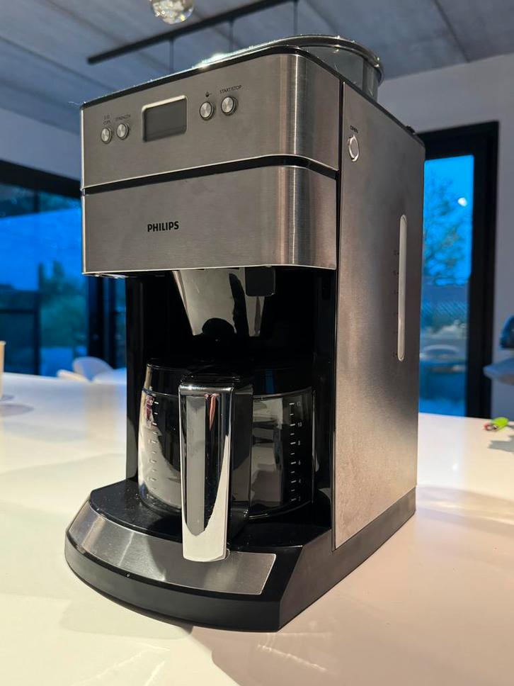 PHILIPS Koffiezet - bonenvermaler, Elektronische apparatuur, Koffiezetapparaten, Gebruikt, Koffiebonen, Koffiemachine, 4 tot 10 kopjes