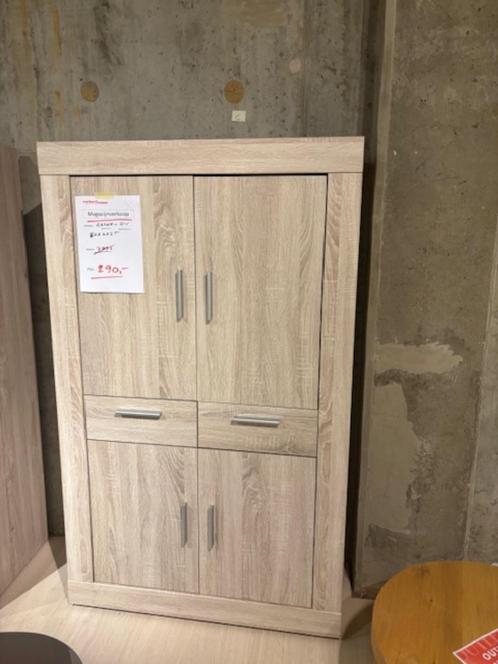 Barkast (licht eik), Huis en Inrichting, Kasten | Dressoirs, Nieuw, 50 tot 100 cm, Met lade(s), Met deur(en), Met plank(en), Eikenhout