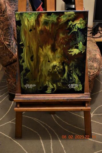 De kleuren vervagen. Abstracte schilderkunst, door joky kamo beschikbaar voor biedingen