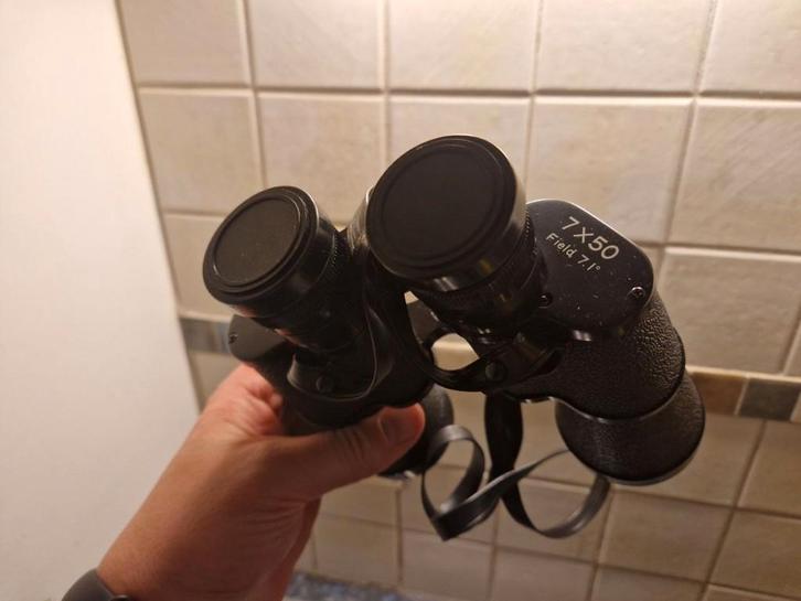 Vintage verrekijker 7x50 - Field 7.1 met etui, TV, Hi-fi & Vidéo, Matériel d'optique| Jumelles, Comme neuf, Autres types, Moins de 8x