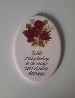 Decoratie wandbordje "vriendschap", Ophalen of Verzenden, Gebruikt