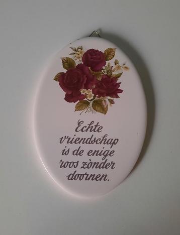 Decoratie wandbordje "vriendschap" beschikbaar voor biedingen