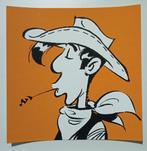 BD Sérigraphie Lucky Luke 2021 Orange Limitée et numérotée, Eén stripboek, Nieuw, Ophalen of Verzenden, Morris