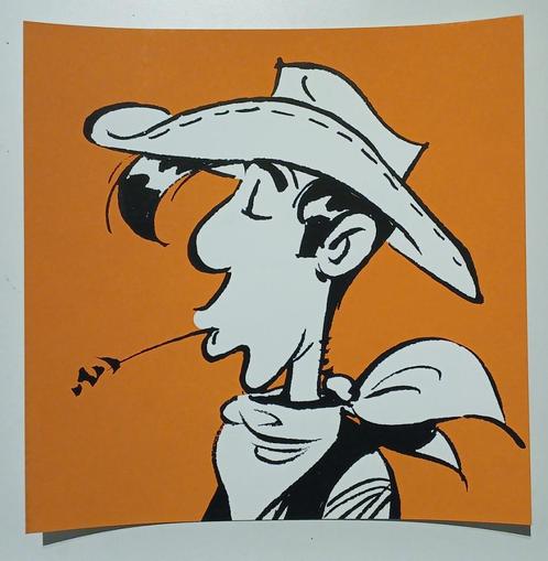 BD Sérigraphie Lucky Luke 2021 Orange Limitée et numérotée, Boeken, Stripverhalen, Nieuw, Eén stripboek, Ophalen of Verzenden