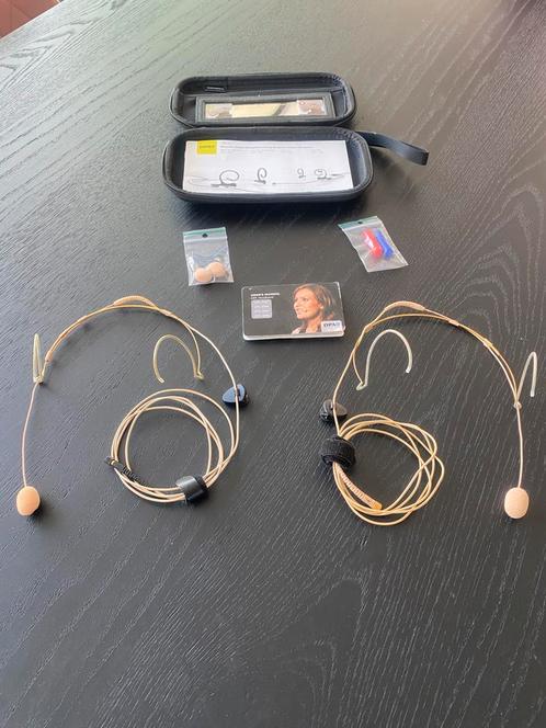2 x DPA 4066 beige headset microfoon, Audio, Tv en Foto, Professionele apparaten, Gebruikt, Ophalen of Verzenden