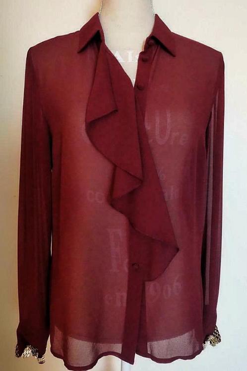 Elegante nieuwe blouse Liu-Jo. Kleur Sweet rubino. Maat 40., Kleding | Dames, Blouses en Tunieken, Nieuw, Maat 36 (S), Overige kleuren