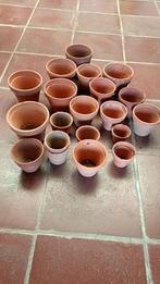 Terra cotta potjes , alles voor 15 euro, Tuin en Terras, Bloempotten, Ophalen, Zo goed als nieuw, Terracotta