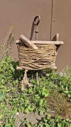 Antieke pootlijnset met jute koord voor planten en zaaien, Tuin en Terras, Hand-tuingereedschap, Ophalen, Gebruikt, Overige soorten