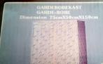 Garderobekast - NIEUW, Huis en Inrichting, Kasten | Kleerkasten, Kunststof, Ideaal voor op kot!, 100 tot 150 cm, Nieuw