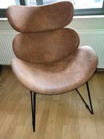 Bruine stoel/zetel in gezellige kuipvorm, Huis en Inrichting, Stoelen, Ophalen, Bruin, Vintage, Zo goed als nieuw
