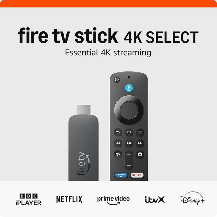 Amazon Fire TV Stick 4K Select, TV, Hi-fi & Vidéo, Télécommandes, Comme neuf, TV, Enlèvement ou Envoi