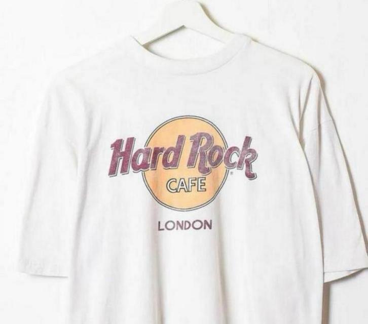 Hard-rock Cafe london, T-shirt hardrock tshirt xl x-large, Kleding | Heren, T-shirts, Zo goed als nieuw, Maat 56/58 (XL), Wit