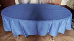 Blauw tafelkleed voor ovale tafel, Huis en Inrichting, Ophalen of Verzenden, Gebruikt, Ovaal
