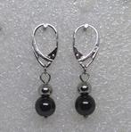 Boucles d’oreilles argent 925 perle hématite noire naturelle, Bijoux, Sacs & Beauté, Boucles d'oreilles, Noir, Argent, Pendantes