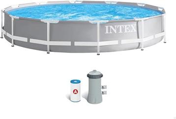 Piscine hors sol intex, 200 à 400 cm, 300 cm ou plus, Rond, Comme neuf