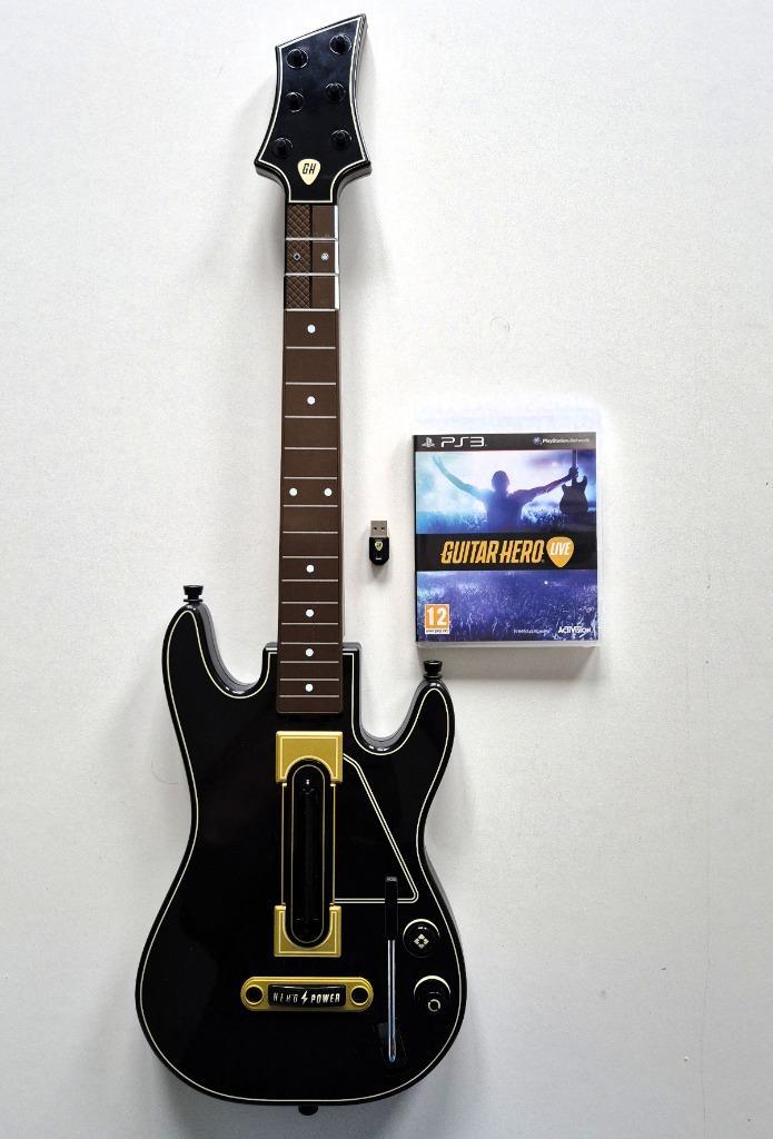 PS3 Playstation 3 Guitar Hero Live Set €59,95 EUR, Games en Spelcomputers, Games | Sony PlayStation 3, Zo goed als nieuw, Muziek
