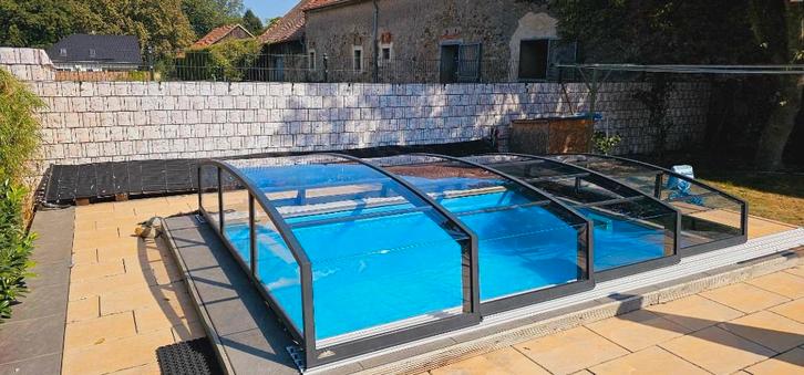 Zwembadoverdekking / pool cover 2,8x4,3x0,8 m , kleur DB703, Jardin & Terrasse, Accessoires de piscine, Neuf, Autres types, Enlèvement ou Envoi