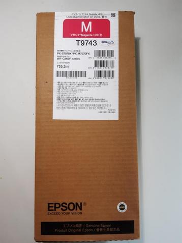 inktcartridge Epson T9743 Magenta 735ml