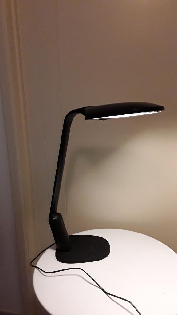 80' designlamp ;  tafel / bureaulamp / merk Unilux., Huis en Inrichting, Lampen | Tafellampen, Gebruikt, Minder dan 50 cm, Kunststof