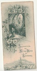 Image pieuse Souvenir de Notre-Dame de Lourdes Litanies, Envoi, Image pieuse