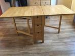 Table à rabats IKEA en bois massif, Huis en Inrichting, Tafels | Eettafels, Zo goed als nieuw