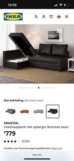 Slaapbank - canapé lit à vendre, Huis en Inrichting, Ophalen, Gebruikt, Tweepersoons, Zwart