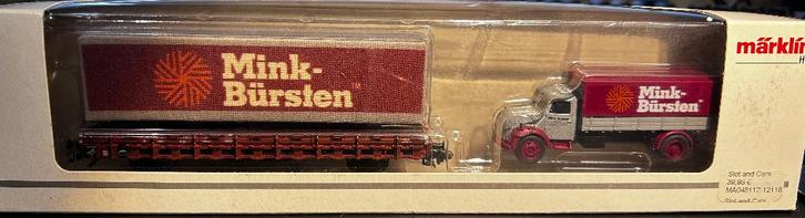 3389. Wagon plat chargé avec camion H0 Märklin., Hobby & Loisirs créatifs, Trains miniatures | HO, Neuf, Wagon, Märklin, Enlèvement ou Envoi