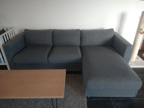 Ikea zetel driezit 250 x 94 met bergruimte + tapijt, Huis en Inrichting, Zetels | Complete zithoeken, Gebruikt, Ophalen