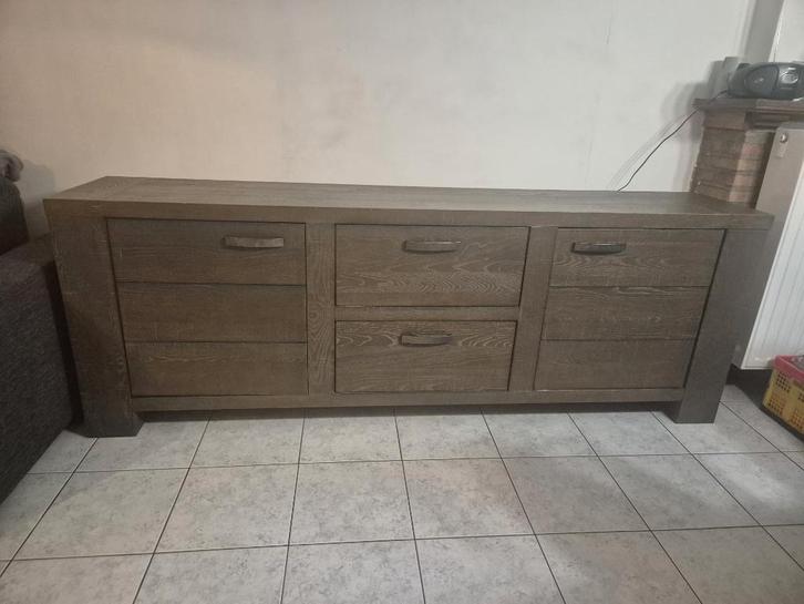 Dressoir, Huis en Inrichting, Kasten | Dressoirs, Gebruikt, 200 cm of meer, 25 tot 50 cm, Met lade(s), Met deur(en), Met plank(en)