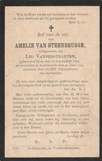 B P EINE VAN STEENBRUGGE AMELIE 1829 - 1904, Ophalen of Verzenden, Bidprentje