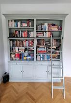 Grijze boekenkast met ladder | Maison du Monde, Huis en Inrichting, 150 tot 200 cm, 25 tot 50 cm, Gebruikt, Eikenhout
