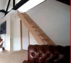 houten trap, Doe-het-zelf en Bouw, Ladders en Trappen, Ophalen, Zo goed als nieuw, Trap, 2 tot 4 meter