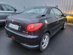 PEUGEOT 206 CABRIO 1.6L BENZINE. 600 EURO, Auto's, 4 zetels, Cabriolet, Zwart, Bedrijf