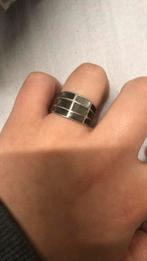 925 zilveren ring, Handtassen en Accessoires, Ringen, Met edelsteen, Gebruikt, 17 tot 18, Dame