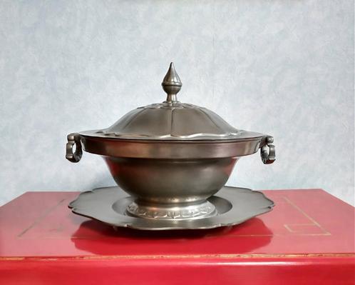 !!! À SAISIR !!! Soupière Style Louis XVI - Etain + poinçons, Antiek en Kunst, Antiek | Tin, Ophalen