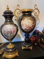 Grote Limoges coupe en vaas, Antiquités & Art, Enlèvement