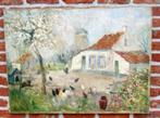 Réne De Baugnies ( 1869 - 1962 )  Op het erf, Ophalen of Verzenden