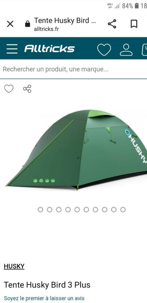 Toile de tente toute neuve de la marque HUSKY Bird 3 places, Caravanes & Camping, Accessoires de camping, Neuf, Enlèvement