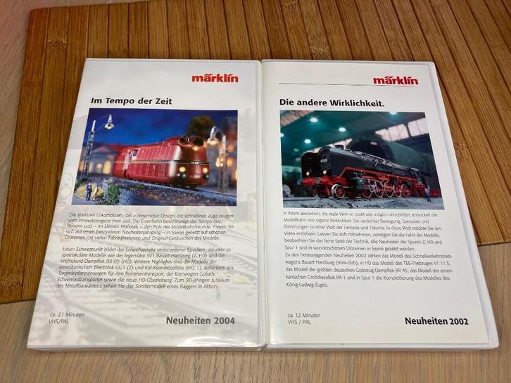 Marklin video’s, Neuheiten 2002 en 2004, Hobby en Vrije tijd, Modeltreinen | H0, Gebruikt, Overige typen, Märklin, Ophalen of Verzenden