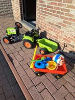 TRACTOR + AANHANGWAGEN en KAR + SPEELGOED . ( PRIMA STAAT ), Ophalen