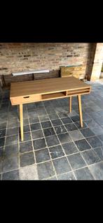 Design bureau tafel in kwaliteits teak, Huis en Inrichting, Bureaus, Ophalen, Nieuw, Bureau