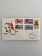 Postzegel First Day Cover Italië Roma Olimpiade 1960, Ophalen of Verzenden, Gestempeld