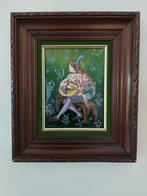 Chantal de Burguet / Porcelijn deLimoges / emaille op koper., Antiek en Kunst, Kunst | Schilderijen | Klassiek, Ophalen of Verzenden