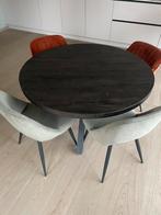 Ronde stafel zo goed als nieuw ! Inc. 4 nieuwe stoelen, Huis en Inrichting, Ophalen, Zo goed als nieuw