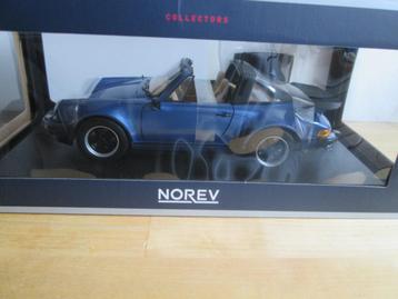 1:18 Norev Porsche 911 Turbo Targa blaum. innen beige