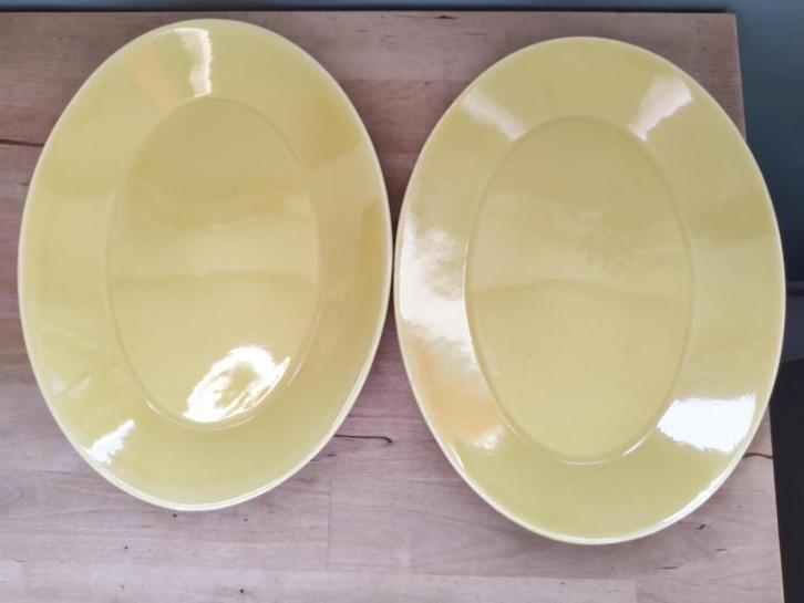 2 ovale schotels BOCH - perfecte staat, Antiek en Kunst, Antiek | Keramiek en Aardewerk, Ophalen of Verzenden