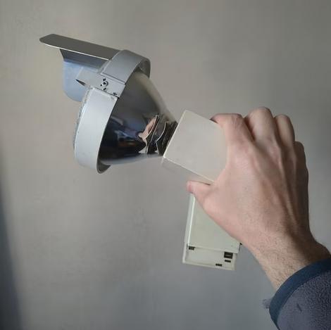 Vintage spots van Erco, Huis en Inrichting, Lampen | Spots, Gebruikt, Plafondspot of Wandspot, Metaal of Aluminium, Led, Ophalen